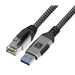 EAN 8059018369656 - Techly ICOC U3A-RJ45-010 cable de red Negro, Plata 1 m Cat6 F/UTP (FTP) imagen 1