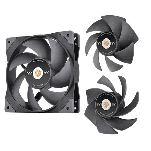 EAN 4713227536370 - Thermaltake SWAFAN GT12 Carcasa del ordenador Refrigerador de aire 12 cm Negro 3 pieza(s) imagen 1