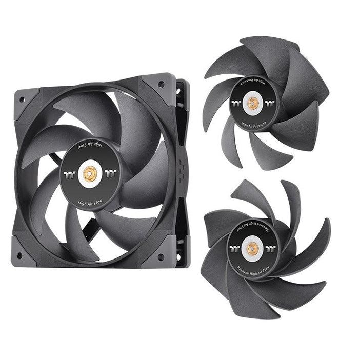 EAN 4713227536370 - Thermaltake SWAFAN GT12 Carcasa del ordenador Refrigerador de aire 12 cm Negro 3 pieza(s) imagen 1