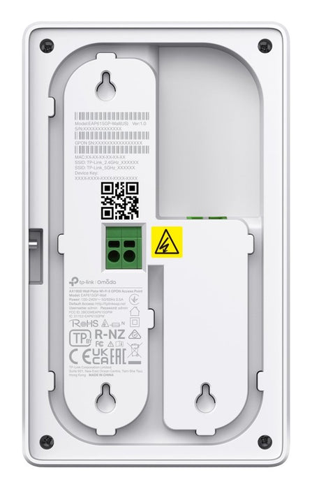 EAN 8885020625080 - TP-Link Omada EAP625GP-WALL punto de acceso inalámbrico 1201 Mbit/s Blanco Energía sobre Ethernet (PoE) imagen 5