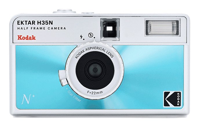 Kodak Ektar H35n Hf Film Camera Analogcamara-Set Con Kodak Ultramax, Blue