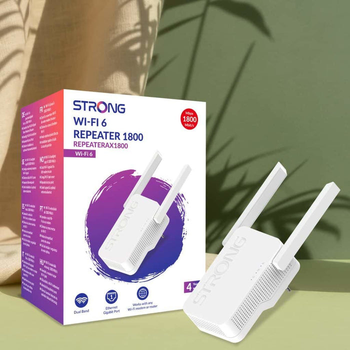 EAN 9120072376825 - Strong AX1800 Repetidor de red 1800 Mbit/s Blanco imagen 5
