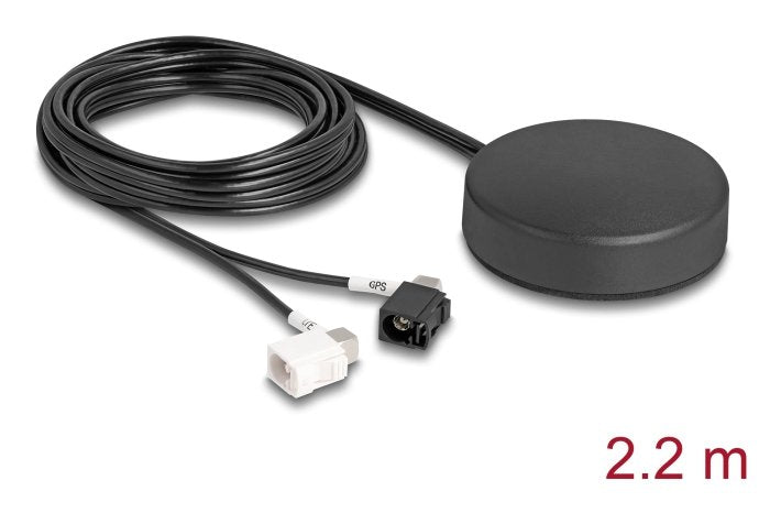 Delock 4g Gnss Antena 1 X Fakra A + 1 X Fakra B Hembra 2 Dbi / 28 Db 2,2 M Rg-1