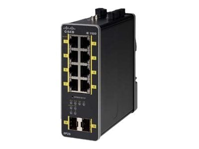 EAN 0882658930300 - Cisco IE-1000-8P2S-LM switch Gestionado Gigabit Ethernet (10/100/1000) Energía sobre Ethernet (PoE) Negro imagen 1