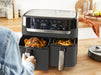 EAN 3045380024243 - Tefal Dual Easy Fry & Grill EY905B Doble 8,3 L Independiente 2700 W Freidora de aire caliente Gris imagen 5