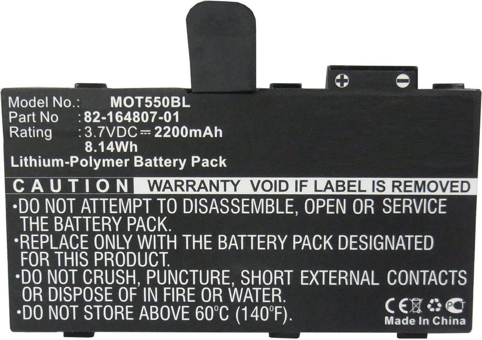 Battery For Motorola Scanner 8.2wh Li-Pol 3.7v 2200mah