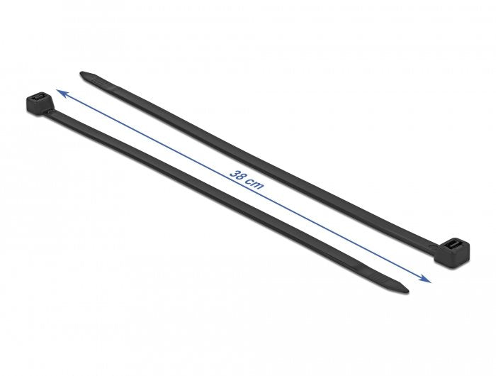 Delock Cablebinder Kälteresistent L 380 X B 7,6 Mm Schwarz 50 Stück
