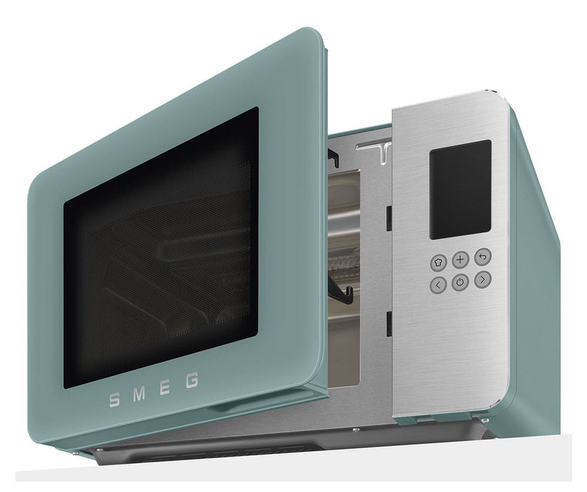 Microondas Smeg Con Grill Moc01egmeu, 4 Funciones, 1900w, Verde Esmeralda Mate
