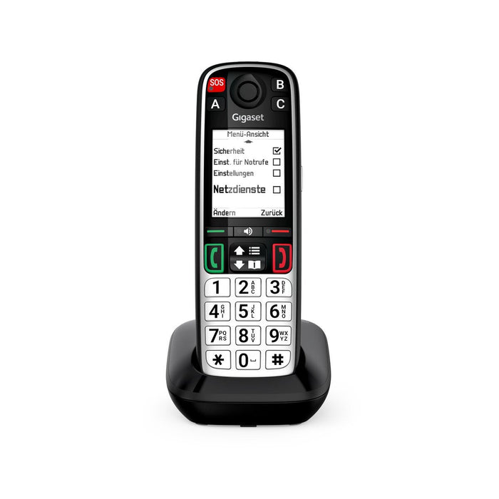 Gigaset Easy 500 Dect-Ladebasis Con 1 X Handset (Sos / Ls Life Style) - Negro