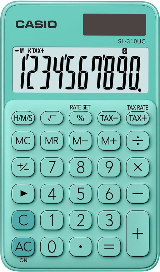 EAN 4549526612855 - Casio SL-310UC-GN calculadora Bolsillo Calculadora básica Verde imagen 1