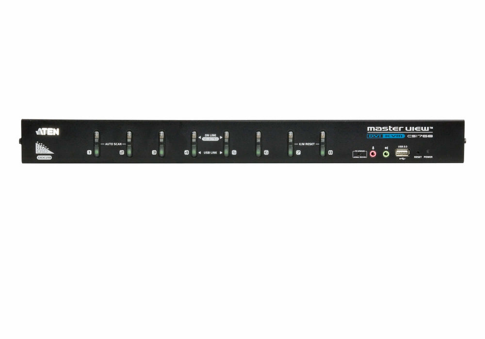 EAN 0672792003011 - ATEN CS1768 interruptor KVM Azul imagen 2