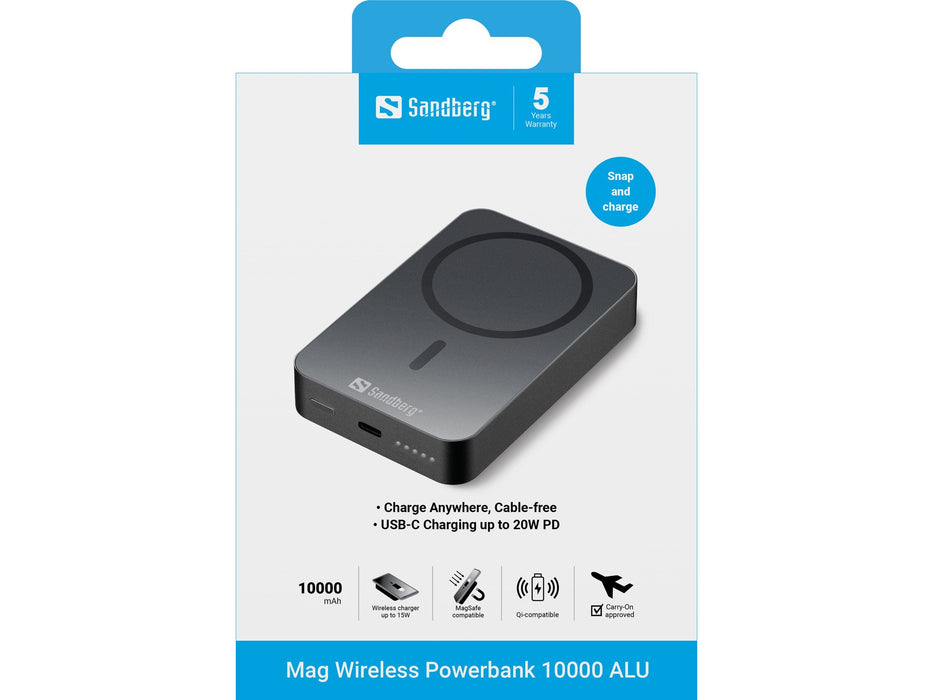 EAN 5705730420979 - Sandberg 420-97 batería externa Litio 10000 mAh Cargador inalámbrico Negro imagen 4