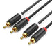 EAN 6922794751408 - Vention BCMBH cable de audio 2 m 2 x RCA Negro imagen 1
