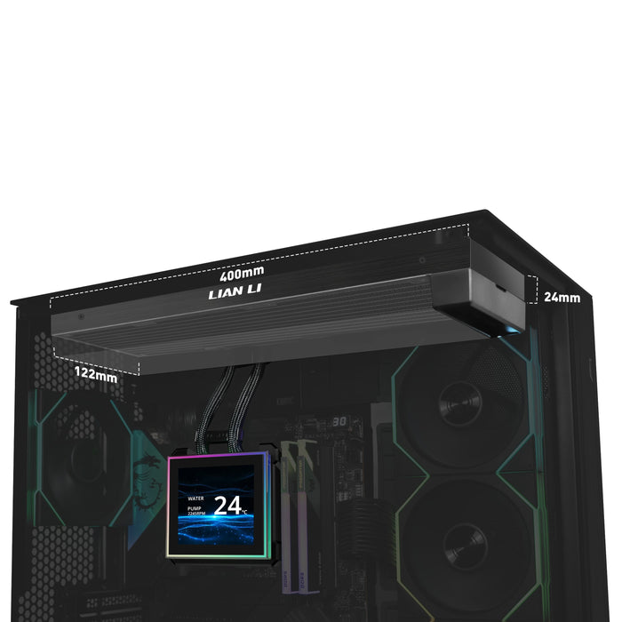 K Lian Li Hydroshift Ii Lcd-S 360n Schwarz  Aio-Wasserkühlung