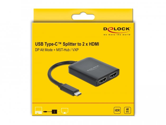 EAN 4043619877553 - DeLOCK 87755 divisor de video 2x HDMI imagen 2
