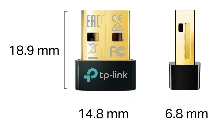 Usb Wifi Tp-Link Ub6a Adaptador Nano Bluetooth 6.0 Antena Interna Negro