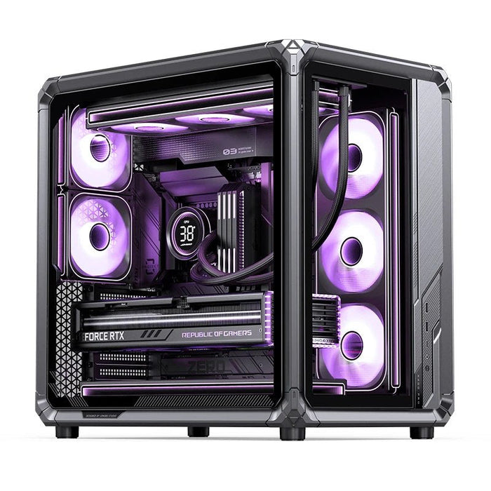 Caja Atx Jonsbo X400 Pro Cristal Templado Curvo Gris