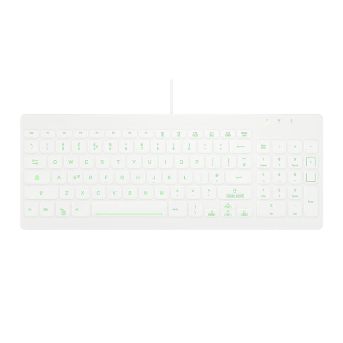 EAN 7061117233302 - Contour Design Active Key AK-CB7012 teclado Médico USB Inglés del Reino Unido Blanco imagen 1