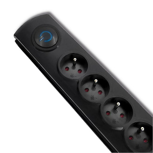 EAN 5901878502694 - Qoltec 50269 limitador de tensión Negro 5 salidas AC 230 V 1,8 m imagen 2