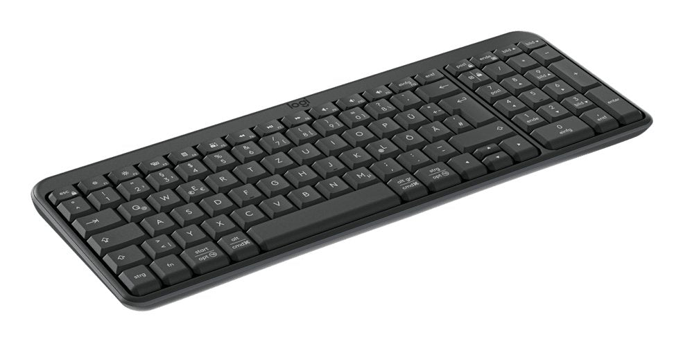 Logitech K250 Compact Wireless Keyb. Graphite Bluetooth De