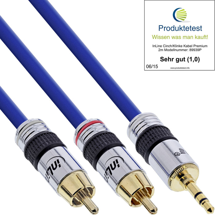 Cable De Audio Inline Premium 2x Rca Macho A 3.5mm Macho 25m