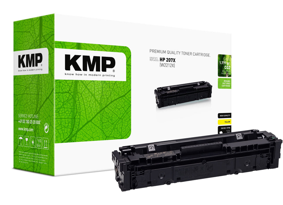 Kmp Toner Hp 207x Amarillo 2450 Copias Remanufactured