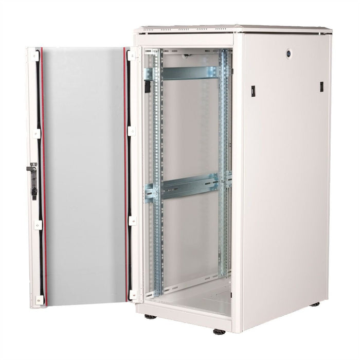 Roline 19-Zoll Netzwerkschrank Pro 26 He, 600x800 Bxt Glastr Grau