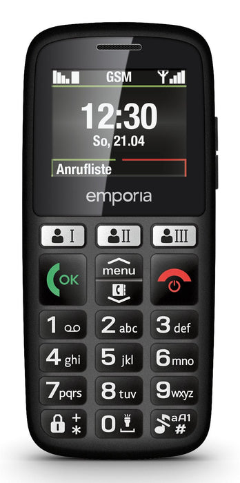 Emporia Happy 70 G Negro Teléfono Básico