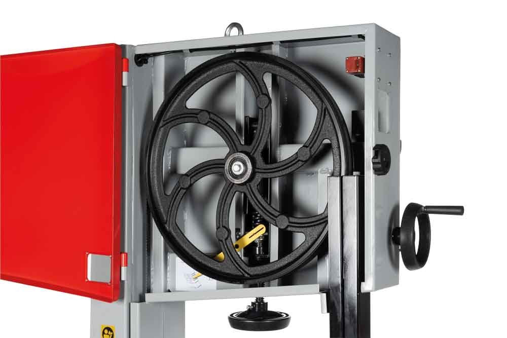 Sierra De Cinta Holzmann Maschinen Modelo Hbs470profi_400v * Volantes Recubiertos De Goma Lupa 2 Velocidades De Rotacion 2 Tomas De Aspiracion