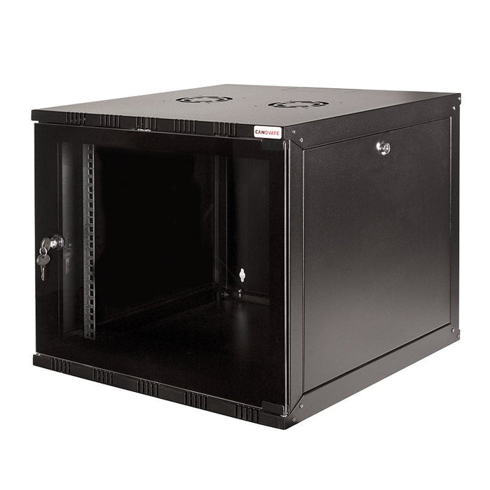 19" Wallmount Soho Box 12u 540*550, Flatpack, Negro