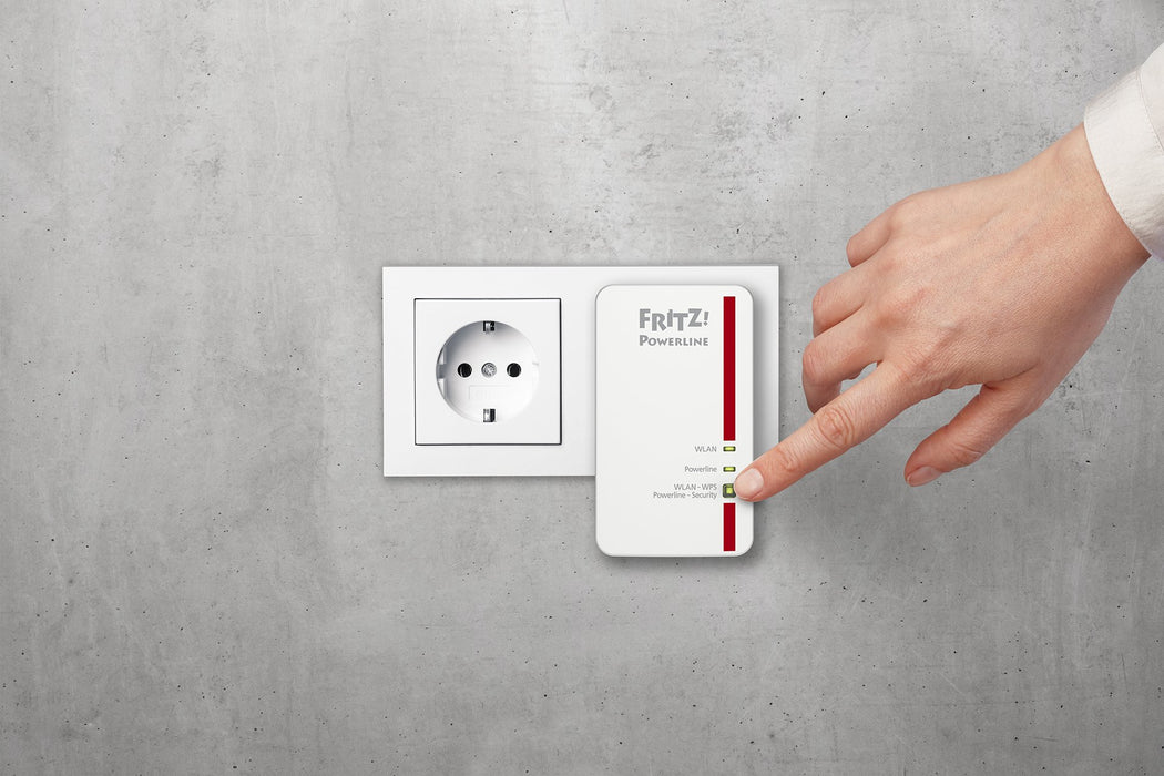 EAN 4023125027550 - Powerline FRITZ! 1240E WLAN Set INT 1200 Mbit/s Ethernet Wifi Rojo, Blanco 2 pieza(s) imagen 5