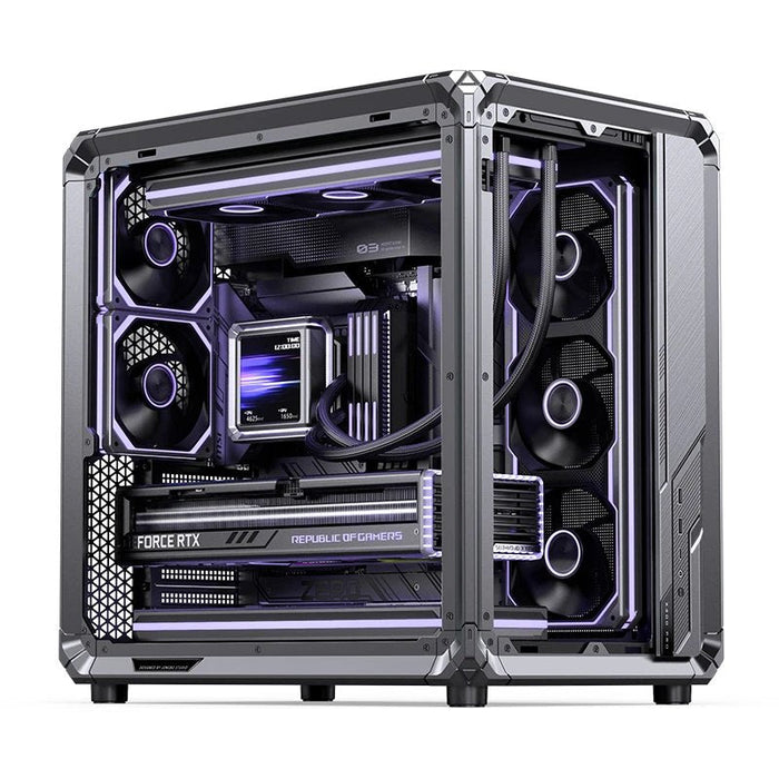 Caja Atx Jonsbo X400 Pro Cristal Templado Curvo Gris