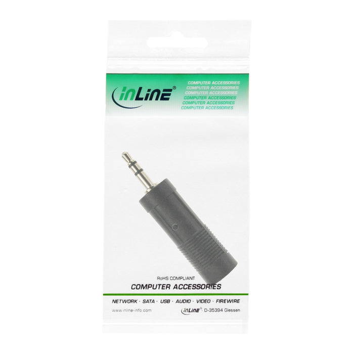 Adaptador De Audio Inline De 3,5 Mm Macho A 6,3 Mm Estéreo Hembra