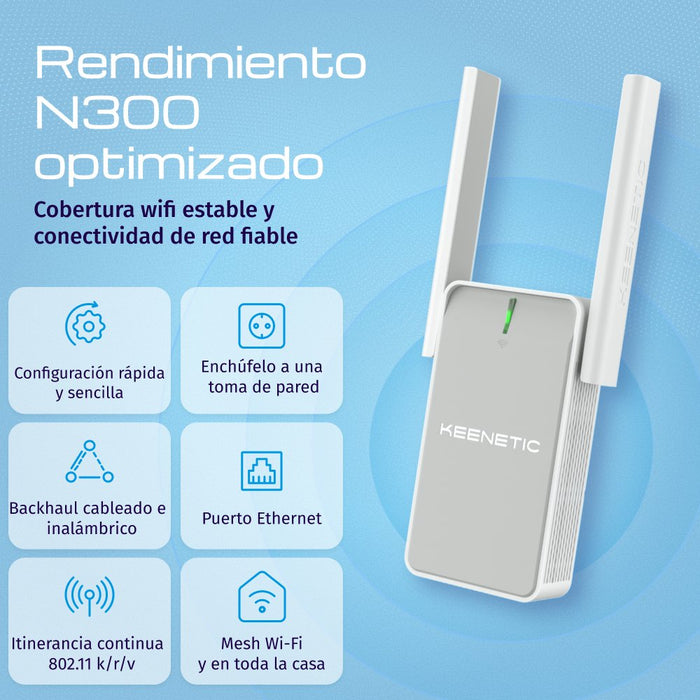 EAN 4897082922063 - Keenetic Buddy 4 (KN-3211) Repetidor de red Blanco, Gris 100 Mbit/s imagen 2