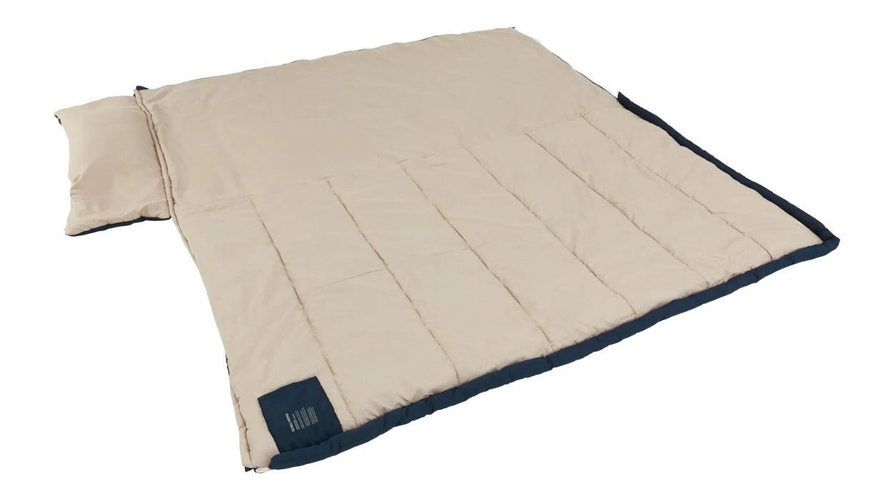 Saco De Dormir Outwell Contour Lux Xl, Cremallera Izquierda, Azul Oscuro.