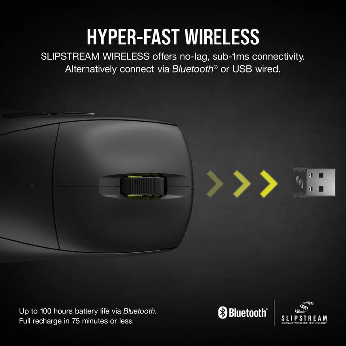 EAN 0840006669081 - Corsair M75 ratón Juego Ambidextro Bluetooth Óptico 26000 DPI imagen 14