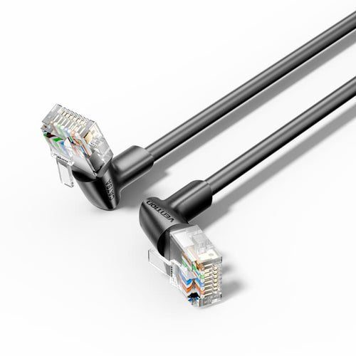 Cat6a Utp Rotate Right Angle Etcabl Hernet Patch Cable 10m Black Sli