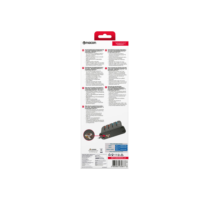 Kit Carg Rgb Para 4 Joy-Con+Venti.
