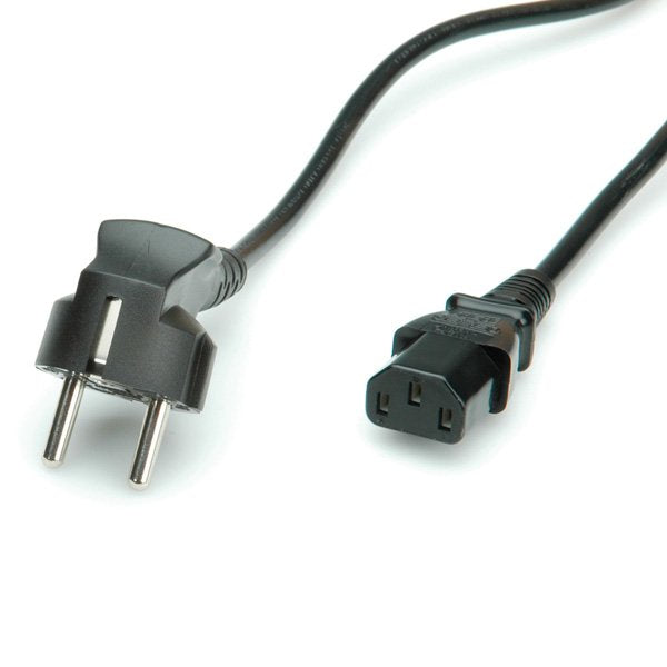 Roline Netzcable Gerade Iec-Buchse Schwarz 1,8m