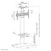 EAN 8717371445140 - Neomounts PLASMA-M1700ES soporte para pantalla de señalización 177,8 cm (70") Negro imagen 3