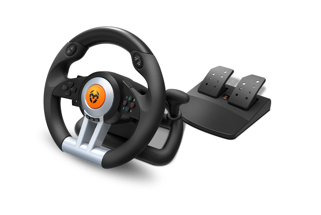 EAN 8436532169250 - Krom K-Wheel Negro USB Volante + Pedales Analógico/Digital PlayStation 4, Playstation, Playstation 3, Xbo imagen 2