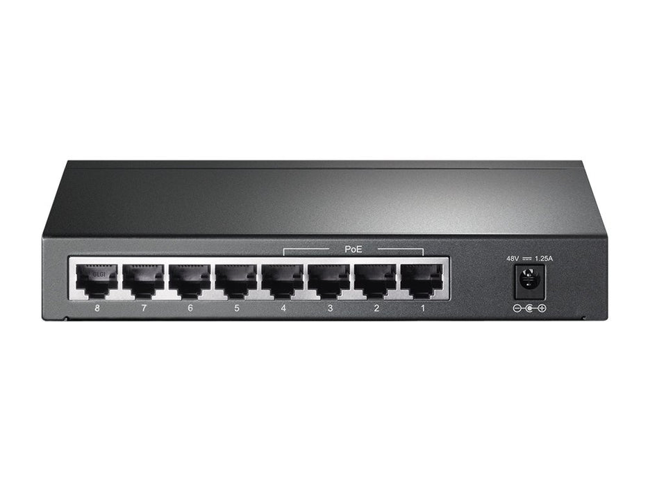 EAN 6935364021160 - TP-Link TL-SG1008P Gestionado Gigabit Ethernet (10/100/1000) Energía sobre Ethernet (PoE) Gris imagen 4
