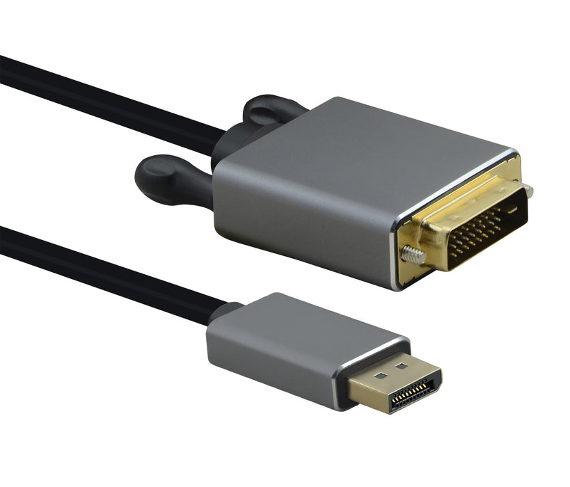EAN 4005938884490 - Helos 288449 cable DisplayPort 2 m DVI-D Negro, Gris imagen 1