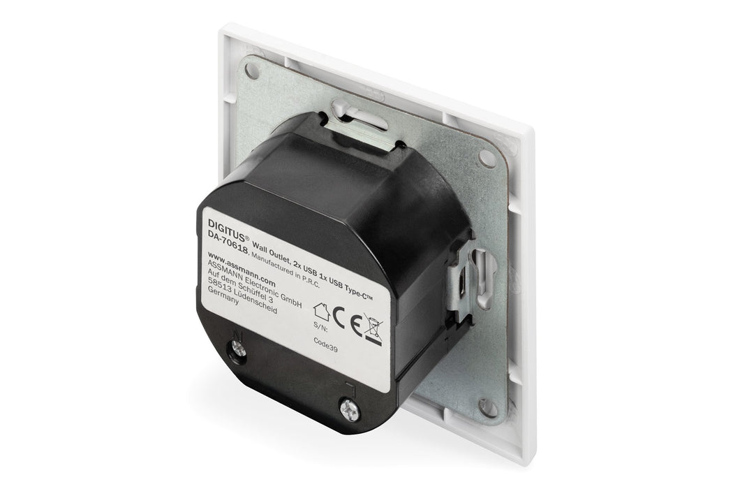 EAN 4016032459842 - Digitus DA-70618 toma de corriente 2 x USB A + 1 x USB C Blanco imagen 4