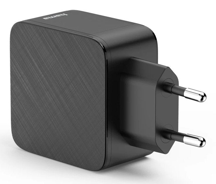 Cargador De Pared Hama  - Potencia 65w - 2x Usb-C - Usb-A - Power Delivery - Qualcomm - Negro
