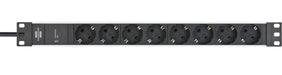 EAN 4007123662715 - Brennenstuhl 1390007308 base múltiple 2 m 8 salidas AC Interior Negro, Plata imagen 2