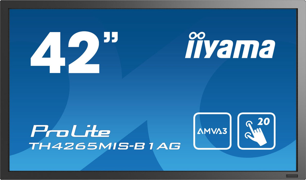 Monitor Iiyama Prolite Th4265mis-B1ag Pantalla Táctil 42" 1920 X 1080 Pixeles Multi-Touch Negro