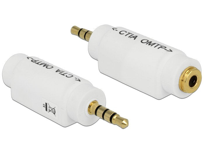Adaptador Jack Tetrapolar 3,5 Mm Ctia A Omtp Cambio Pines