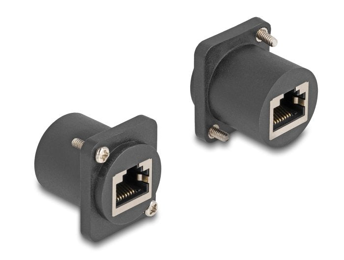 Delock 88106 Módulo Type-D Rj45 Hembra A Hembra Con Tornillos Negro