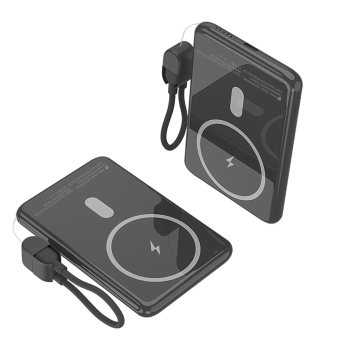 Powerbank 5000mah Leotec Lepoww20w5k 20w Wireless Negra Incluye Cable Usb Tipo-C
